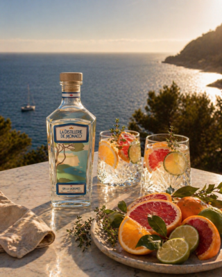 Gin tasting on the summer terrace